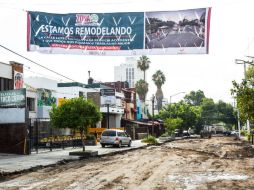 Corredor gastronómico. Obras en la calle López Cotilla. EL INFORMADOR / P. Franco