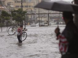 Las constantes lluvias en el Centro Histórico provocan diversas inundaciones. EL INFORMADOR / ARCHIVO