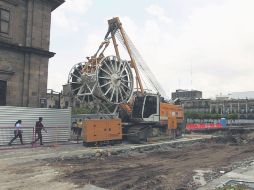 Bloqueo. Así lucen actualmente los trabajos frente a la Catedral Metropolitana, sobre Avenida Alcalde y Morelos. EL INFORMADOR / E. Barrera