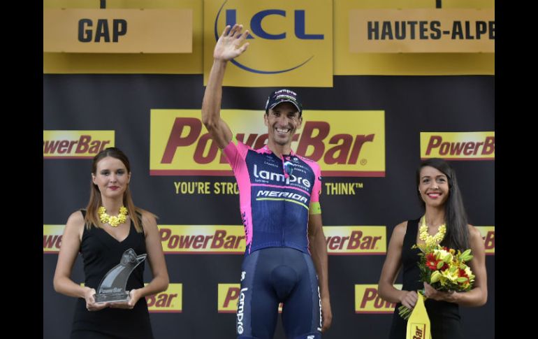 Es la primera vez que el veterano ciclista gana en la Tour de Francia. AFP / L. Bonaventure