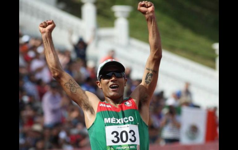 Juan Luis Barrios logró obtener el bronce en la prueba disputada en el estadio de Atletismo Panamericano. TWITTER / @CONADE