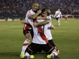 El delantero juvenil Lucas Alario anotó el gol del empate al minuto 79. AP / J. Saenz