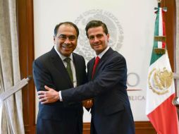 Peña Nieto y Astudillo aprovechan para hablar sobre los beneficios que traerá la implementación de Zonas Económicas Especiales. TWITTER / @PresidenciaMX