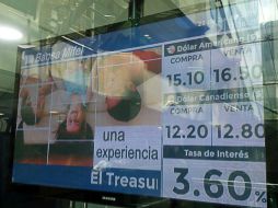 En Banca Mifel, en la Ciudad de México se ofreció el dólar en 16.50 pesos a la venta. SUN / G. Orihuela