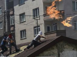 La tensión en la zona continúa, con protestas de la población turca. AFP / B. Kilic