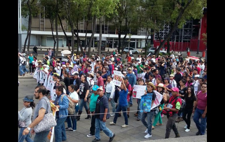 Según datos oficiales, alrededor de mil 800 personas participaron en la marcha. SUN / C. Rogel