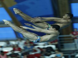 Los tricolores quedaron en la posición ocho de la final de clavados sincronizados en el Mundial de Natación. EFE / T. Bozoglu