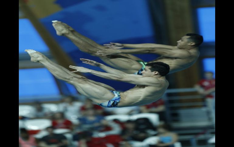 Los tricolores quedaron en la posición ocho de la final de clavados sincronizados en el Mundial de Natación. EFE / T. Bozoglu