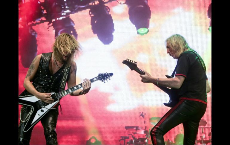 Judas Priest fue la banda encargada de cerrar un desfile heavy que incluyó a 120 grupos. EFE / A. Heimken