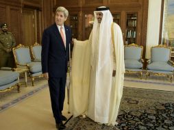 Kerry aterrizó en Qatar el domingo por la noche después de una visita a Egipto. AFP / B. Simalowsky