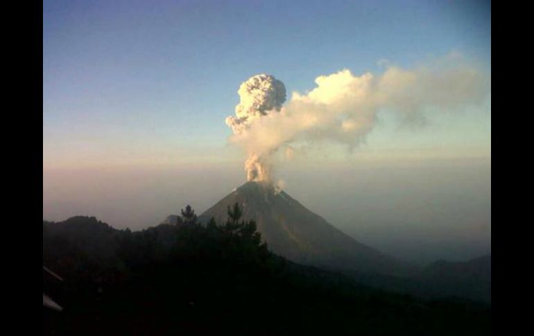 PC Jalisco y la federal siguen reportando lo que ocurre con el Volcán. TWITTER / @pcjalisco