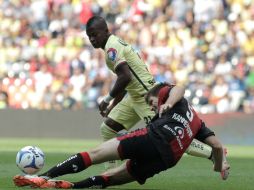 El equipo de América tendrá que prescindir de los servicios del colombiano Carlos Quintero este sábado contra Pachuca. EFE / ARCHIVO