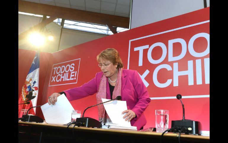 Según un sondeo, la gestión de Bachelet registra un índice de desaprobación del 70 por ciento. NTX / Especial