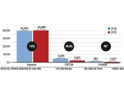 En la primera mitad del 2015, las acereras de la BMV registraron una caída de 45 por ciento en su flujo operativo. EL FINANCIERO  /