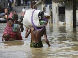 Las lluvias en la India han afectado a cientos de personas. EFE / P. Adhikary