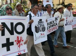 Con 102 comunicadores asesinados desde el año 2000 hasta 2014, México es uno de los países más peligrosos para ejercer el periodismo. AFP / ARCHIVO