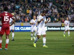 Giovani ingresó al minuto 57 a la cancha. TWITTER / @LAGalaxy_Es