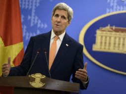 En su intervención, Kerry se refirió a la Guerra de Vietnam. AP / B. Smialowski