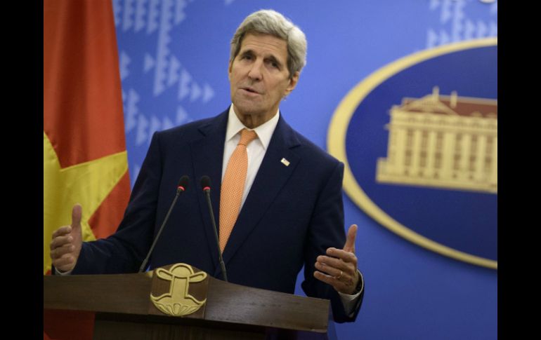 En su intervención, Kerry se refirió a la Guerra de Vietnam. AP / B. Smialowski