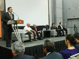 Ramiro Hernández, al inaugurar el segundo Foro sobre Desarrollo Urbano, Transporte Público y Vivienda. ESPECIAL /