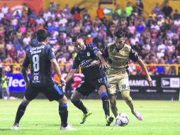 Roberto Nurse, de Dorados, y Miguel Ángel Martínez, de Querétaro, fueron los anotadores del partido. MEXSPORT /