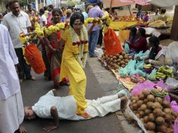 Las estampidas letales son frecuentes durante las festividades religiosas de la India. AP / ARCHIVO