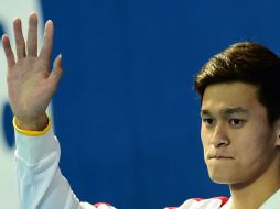 El chino Sun Yang  no se presentó en el último día de actividades del Mundial de Natación en Kazán, Rusia. AFP / C. Simon