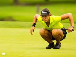 La campeona nacional amateur tuvo una ruta de cinco birdies, doce par y dos bogeys. TWITTER / @MariaFassi0