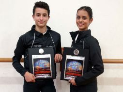 José Ángel Vizcaíno y Sofía González, medalla de plata y de bronce, respectivamente, del Concurso Nacional de Ballet Infantil y juvenil EL INFORMADOR / M. Vargas