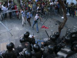 Grupos opositores convocaron este jueves un paro nacional y una marcha en rechazo de varias políticas gubernamentales. AP / F. Jacome