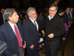 Cárdenas, Ebrard y Encinas fueron entrevistados, por separado, y dieron su opinión al respecto del PRD. NTX / ARCHIVO