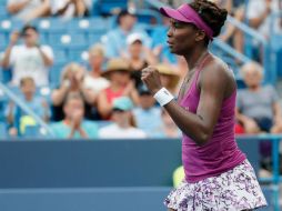 Venus dio un primer paso en busca del título, dentro del torneo que sirve como preparación rumbo al US Open. AFP / R. Carr