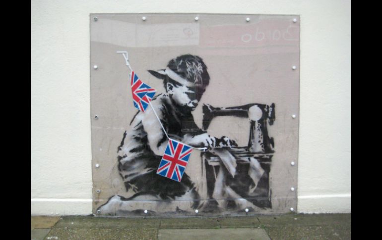 Banksy es un artista urbano mundialmente conocido y rodeado de misterio. EFE / ARCHIVO