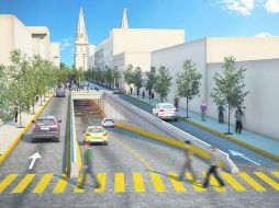 Proyecto. La ampliación del túnel de Hidalgo será hasta la calle Contreras Medellín (imagen conceptual del proyecto). ESPECIAL /