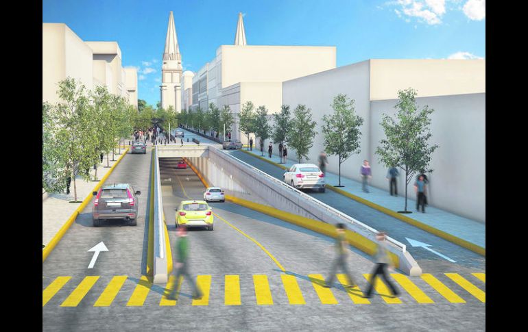 Proyecto. La ampliación del túnel de Hidalgo será hasta la calle Contreras Medellín (imagen conceptual del proyecto). ESPECIAL /