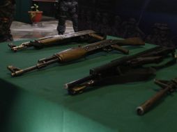 Las armas, cargadores y municiones incautadas quedaron a disposición de la delegación de la PGR en Jalisco. EL INFORMADOR / ARCHIVO