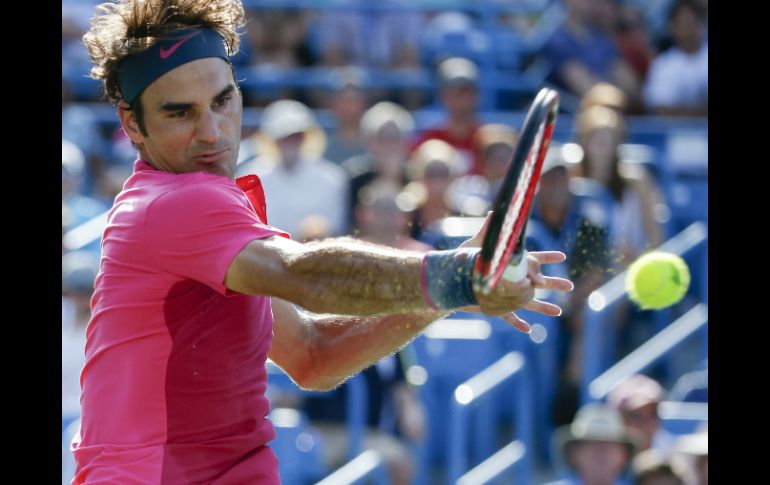 Roger Federer se enfrentará el domingo al número uno del mundo en Cincinnati. AP / J. Minchillo