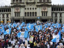 Los manifestantes gritaban consignas contra la corrupción. AFP / ARCHIVO