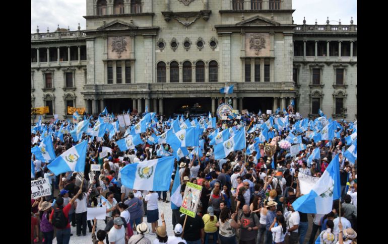 Los manifestantes gritaban consignas contra la corrupción. AFP / ARCHIVO