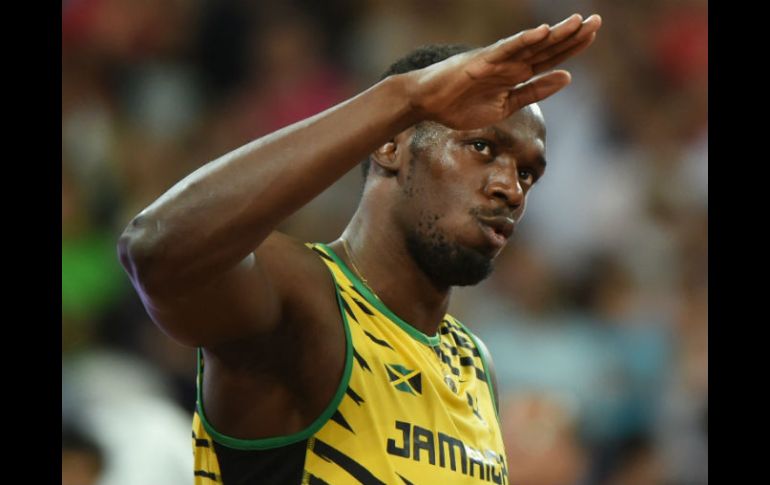 Usain Bolt señala que quiere retirarse siendo el número uno. AFP / G. Baker