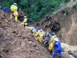 Al menos 12 personas murieron en derrumbamientos en la afectada provincia de Benguet. AFP / ESPECIAL