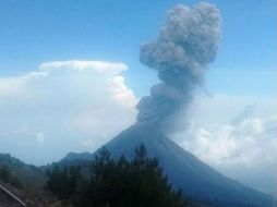 La actividad del Volcán El Colima se mantiene constante, se recomienda a la población no acercarse. TWITTER / @PCJalisco