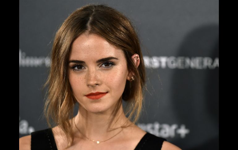 Emma Watson durante la presentación del sexto largometraje del director y guionista madrileño. AFP / G. Julien