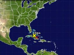 ''Erika'' se degeneró en una lluvia de baja presión. ESPECIAL / nhc.noaa.gov