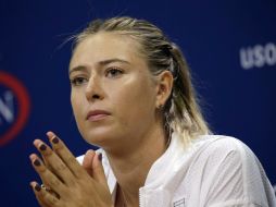 ‘Lamentablemente no voy a poder competir este año en el US Open’, dijo Sharapova en Twitter. EFE / ARCHIVO