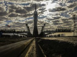 La Soyuz TMA-18M será lanzada el próximo miércoles desde el cosmódromo de Baikonur, Kazajistán. EFE / S. Ilnitsky