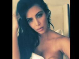 Las sugerentes imágenes desataron el furor en las redes sociales. TWITTER / @KimKardashian