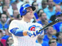 Anthony Rizzo. El jugador de los Cachorros de Chicago consiguió ayer el jonrón número 28 en su cuenta personal. AP / N. Huh