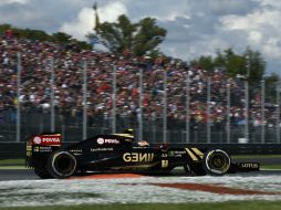 El venezolano Pastor Maldonado (Lotus) quedan eliminado en la segunda ronda (Q2) del GP de Italia. AFP / O. Morin