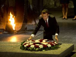 Cientos de personas se reunieron para una ceremonia fúnebre en el este de Francia. AP / S. Scheiner